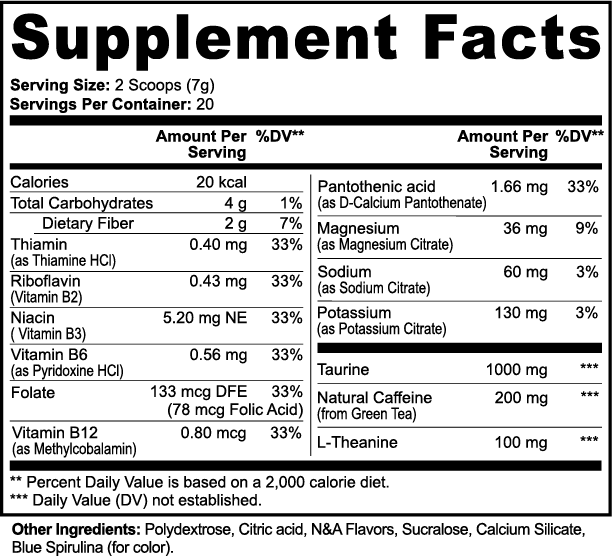 Polvo energético (algodón de azúcar)